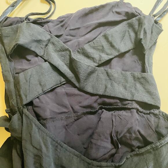 Selfie Leslie Pepita Cami Navy Wrap Ruffle Dress - Picture 5 of 11